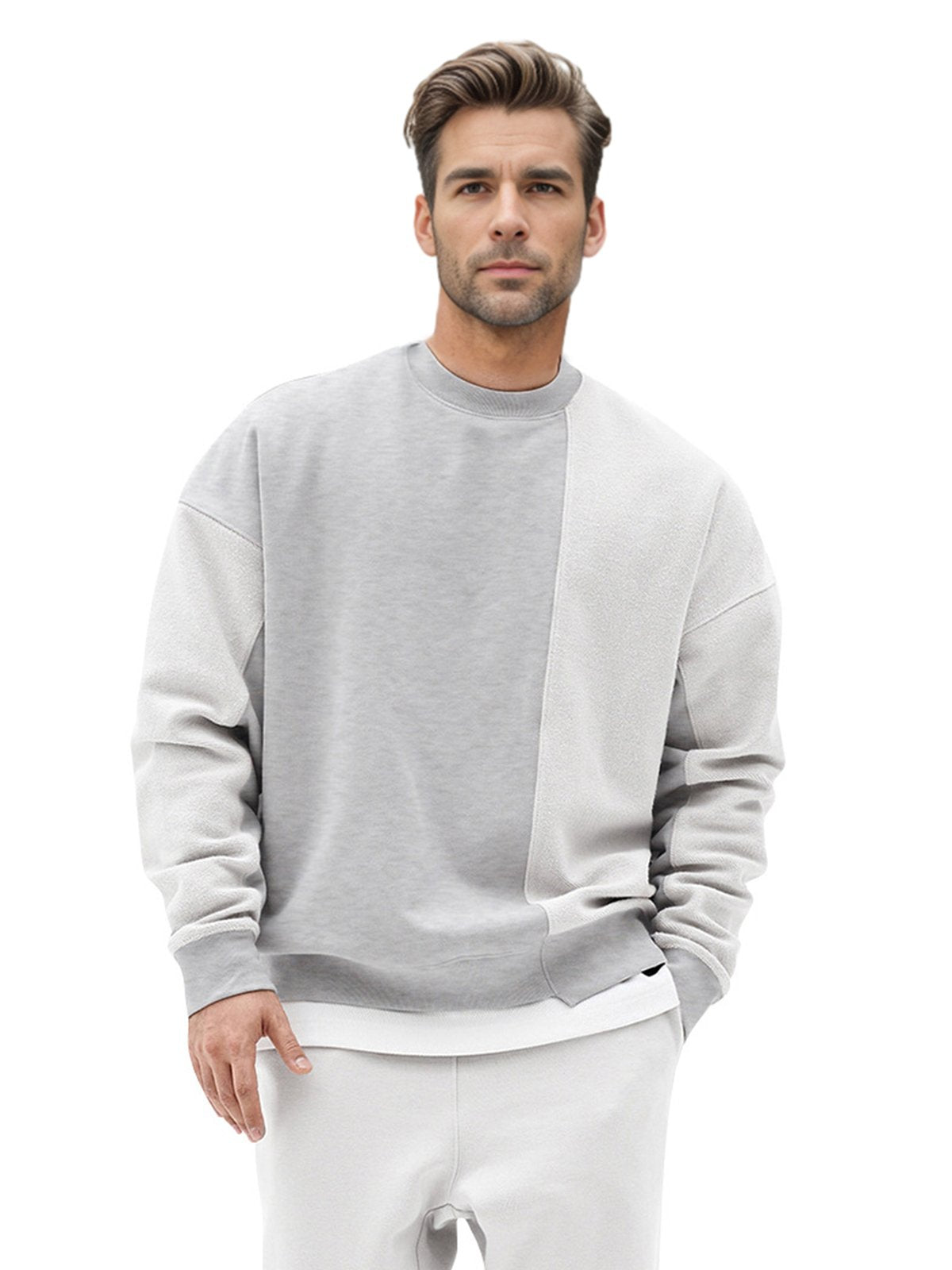 Essential Patchwork Crew Sweatshirt