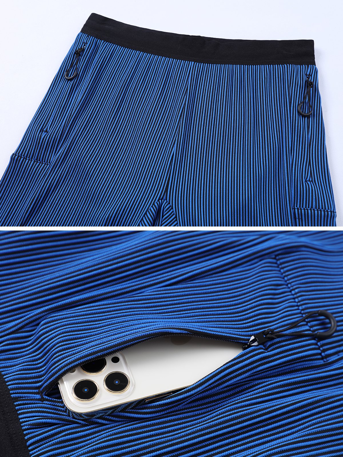 8" Pro Compression Lined Running Shorts with Zip Pockets