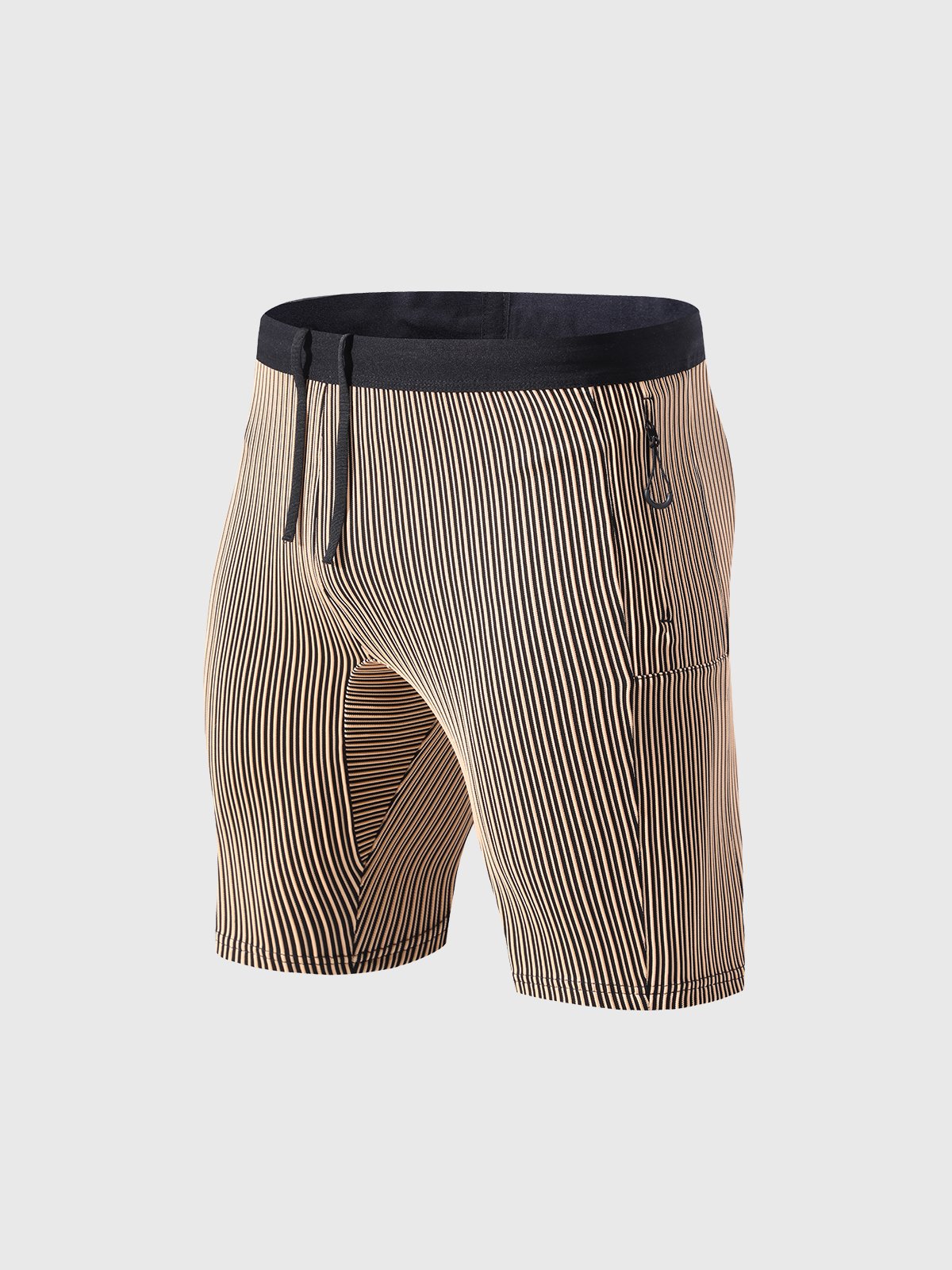 8" Pro Compression Lined Running Shorts with Zip Pockets