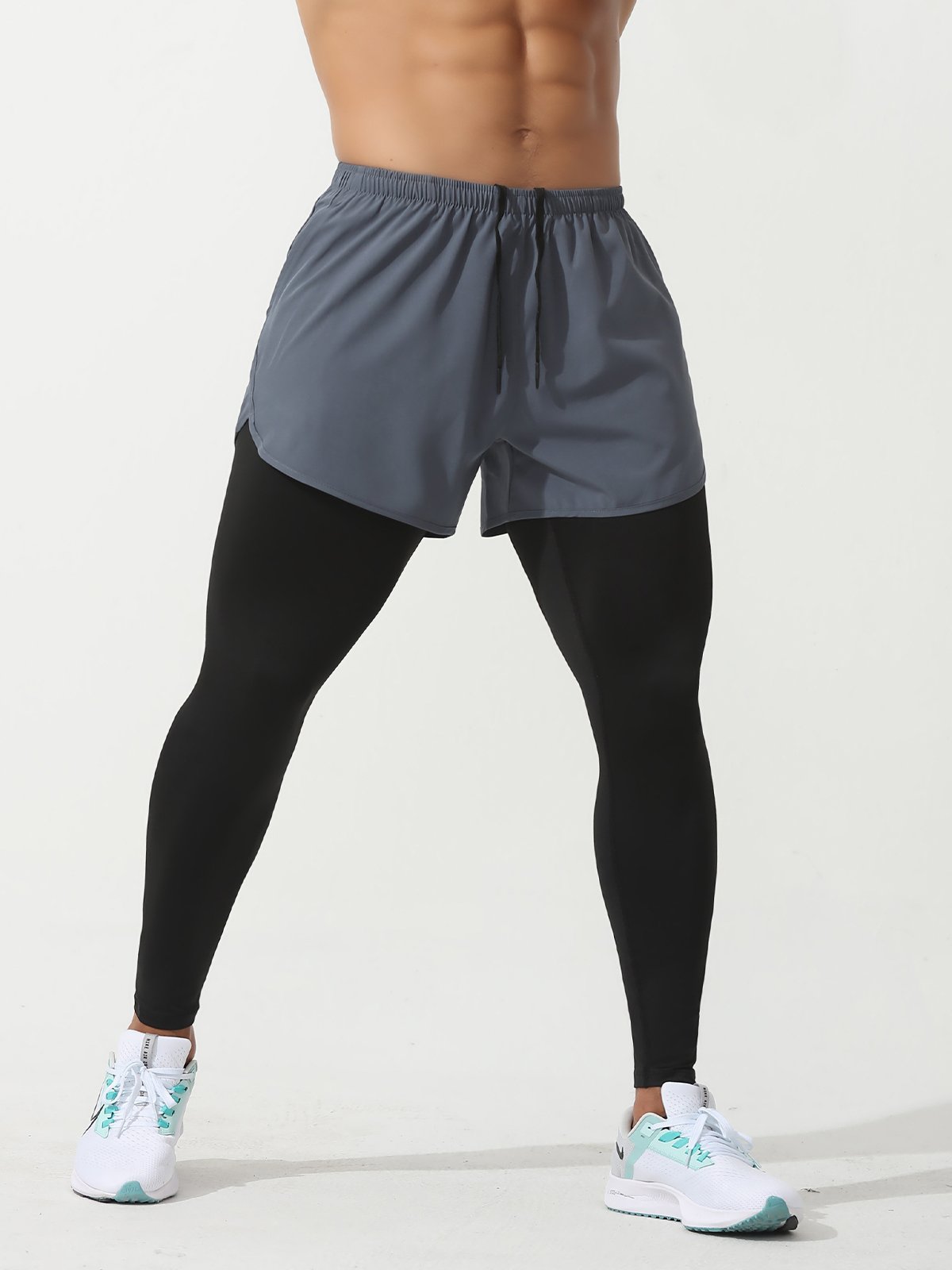 Interval Workout Pant 2 in 1 Compression Tight + Short Combo