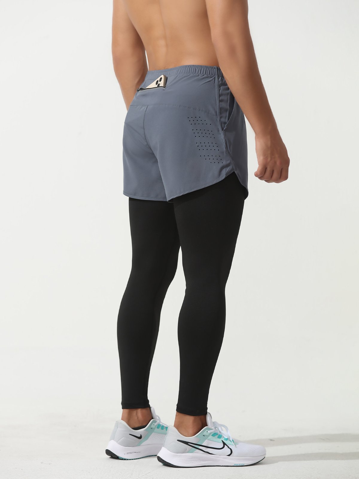 Interval Workout Pant 2 in 1 Compression Tight + Short Combo