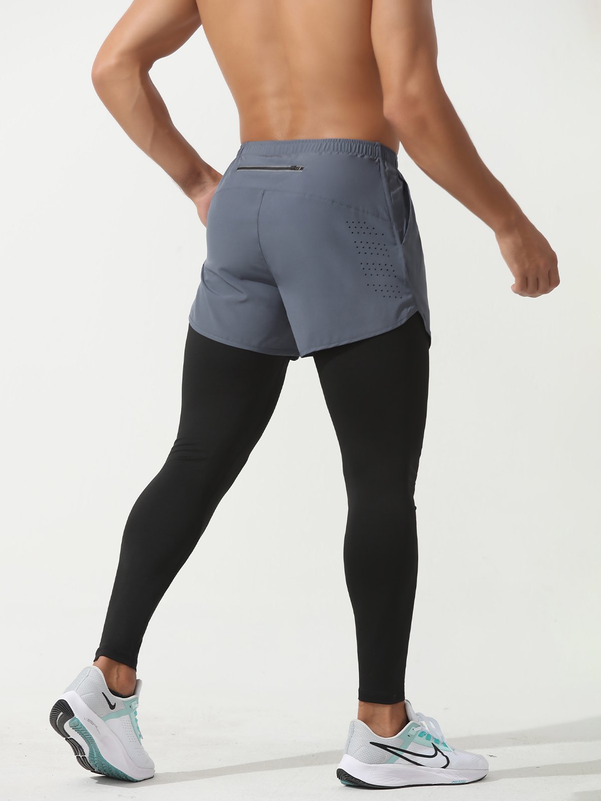 Interval Workout Pant 2 in 1 Compression Tight + Short Combo