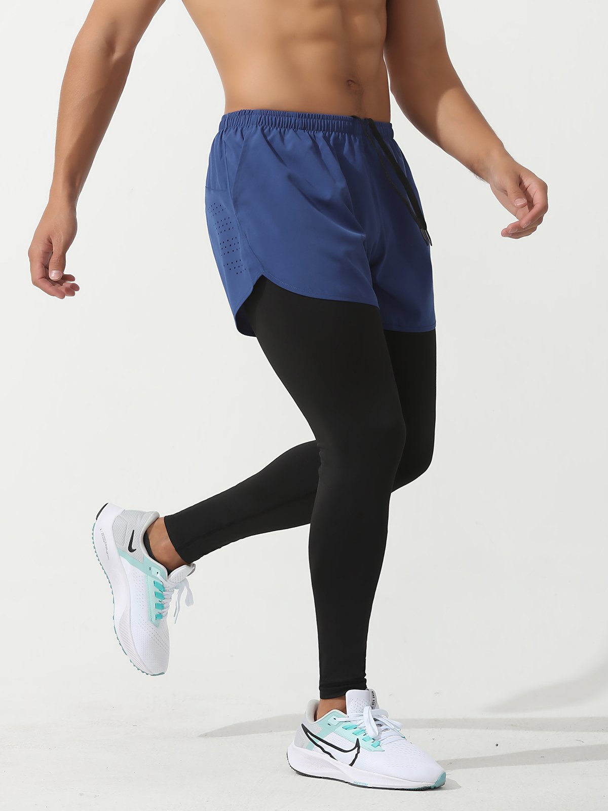 Interval Workout Pant 2 in 1 Compression Tight + Short Combo