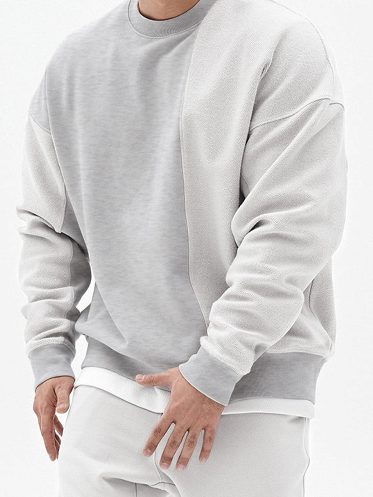 Essential Patchwork Crew Sweatshirt