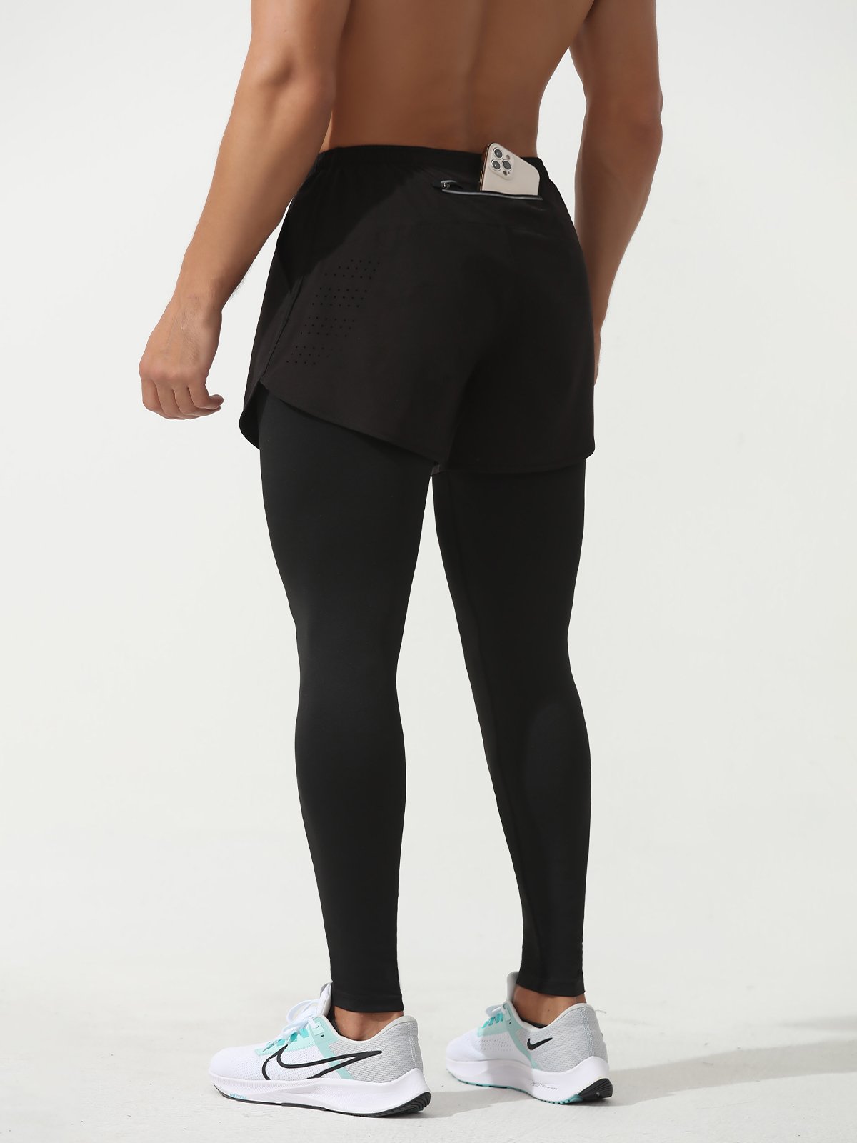 Interval Workout Pant 2 in 1 Compression Tight + Short Combo