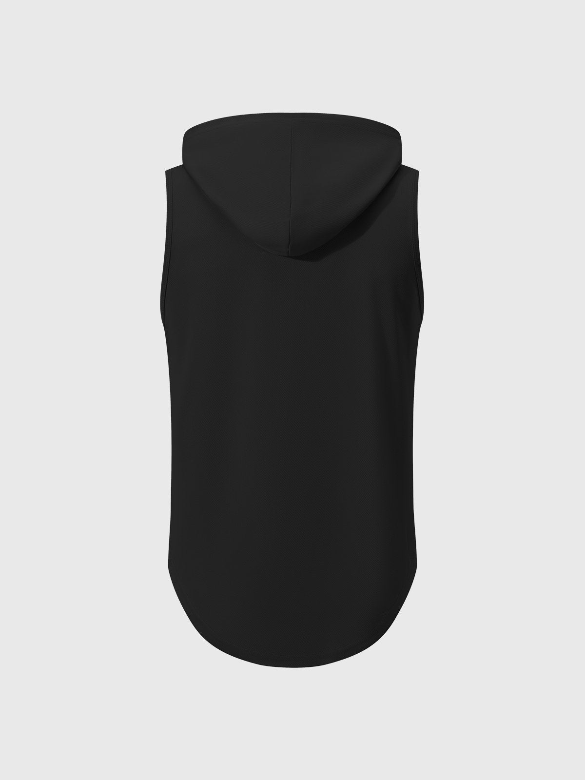 Workout Hooded Tank Curved Hem