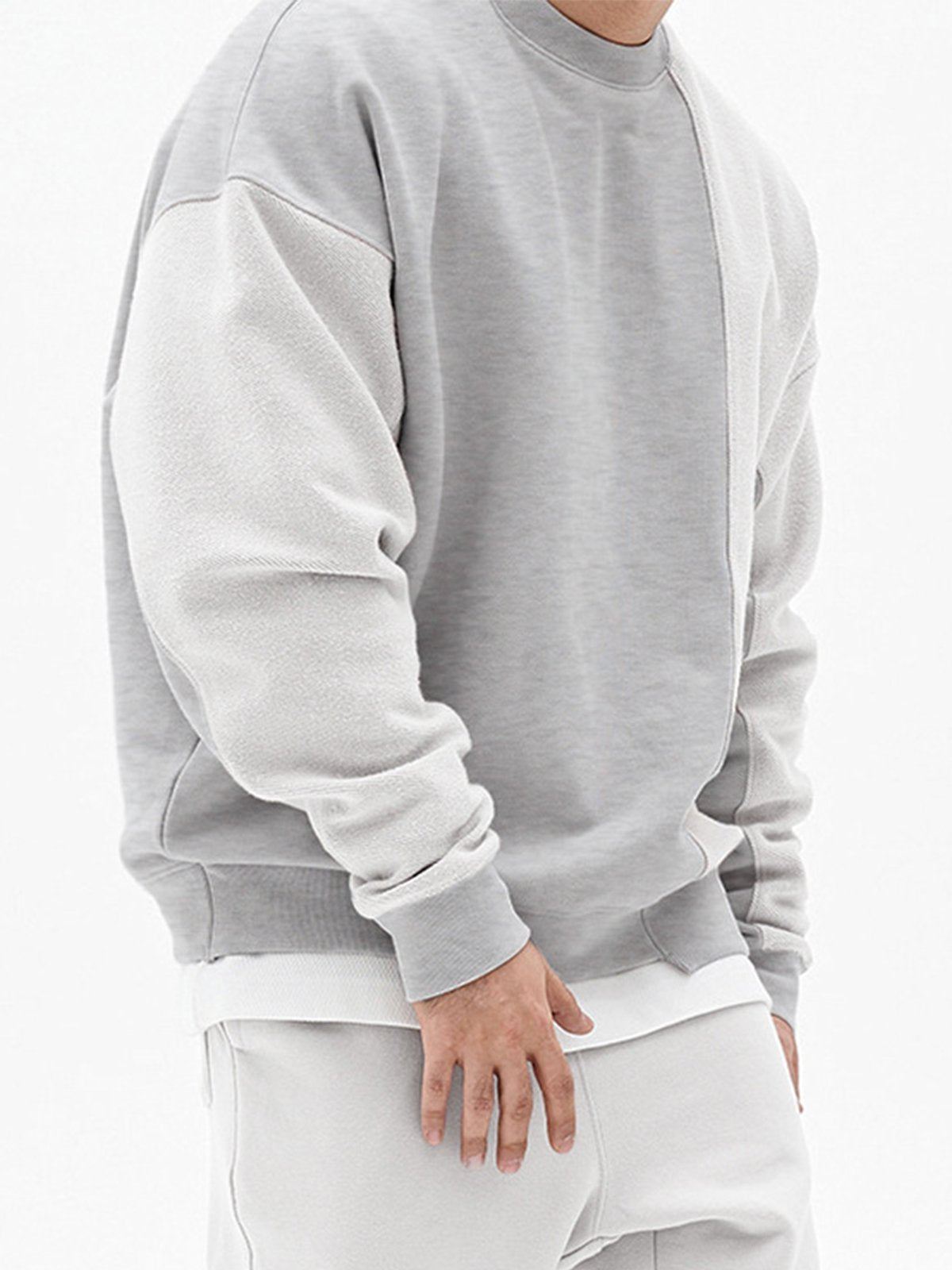 Essential Patchwork Crew Sweatshirt