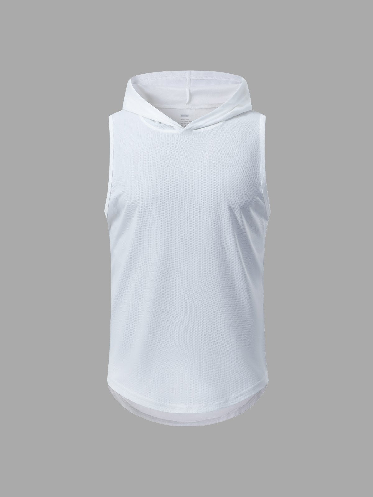 Workout Hooded Tank Curved Hem