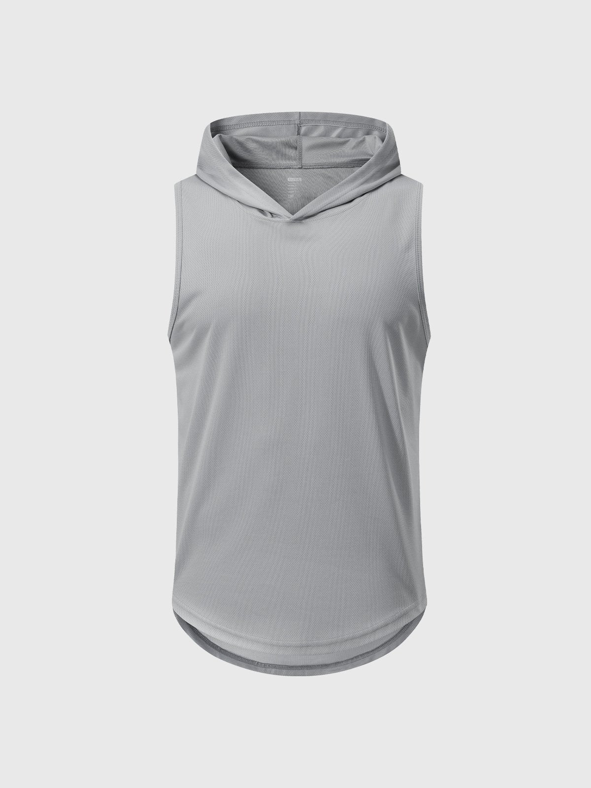 Workout Hooded Tank Curved Hem