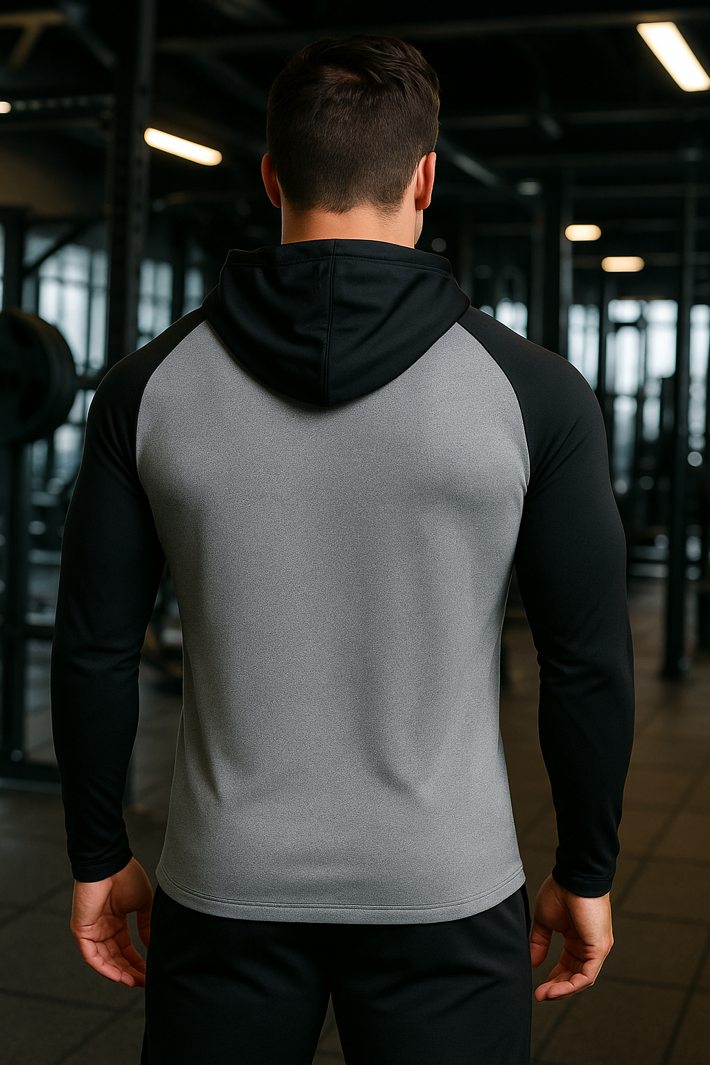 Men’s Long-Sleeve Hooded Active Top